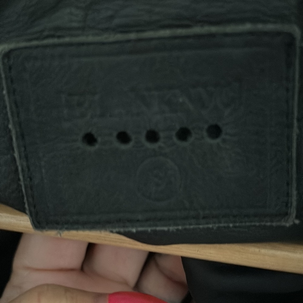BlankNYC faux leather embroidered jacket - S missing one rivet see photo - Picture 5 of 6
